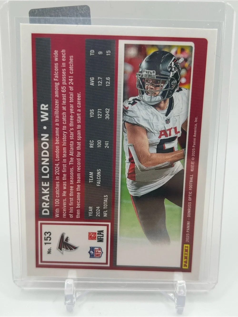 Drake London Falcons Football Trading Card 🏈